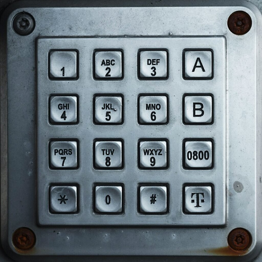 A close up of a button on a machine