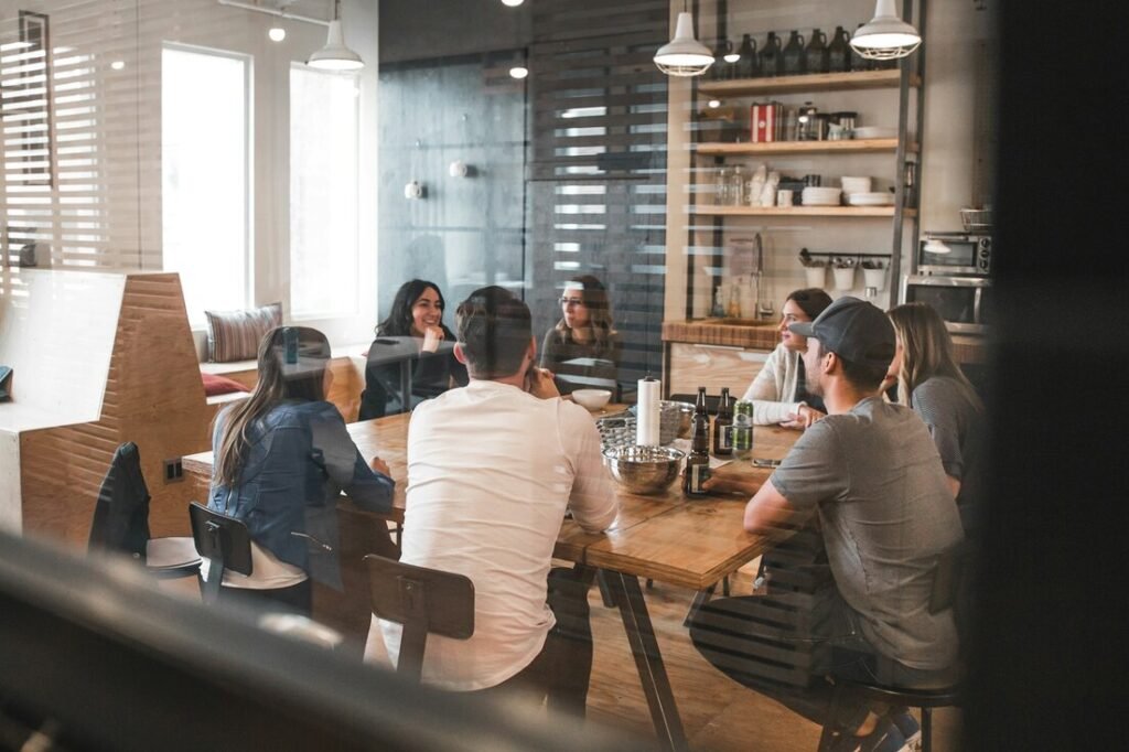 People sitting on chair