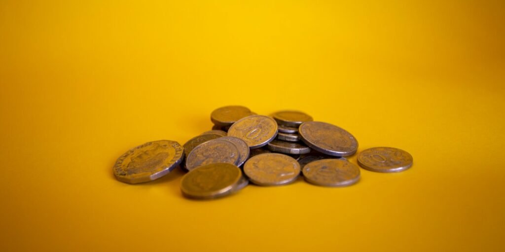 Gold and silver round coins