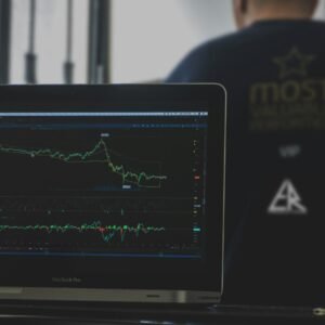 Black computer monitor turned-on