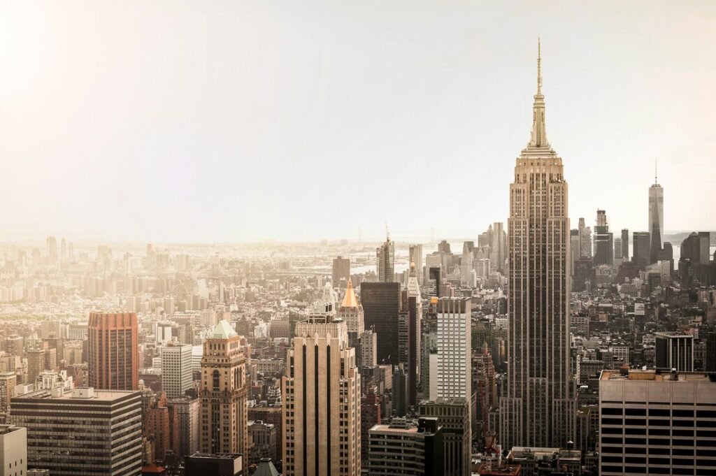 Aerial photography of New York city