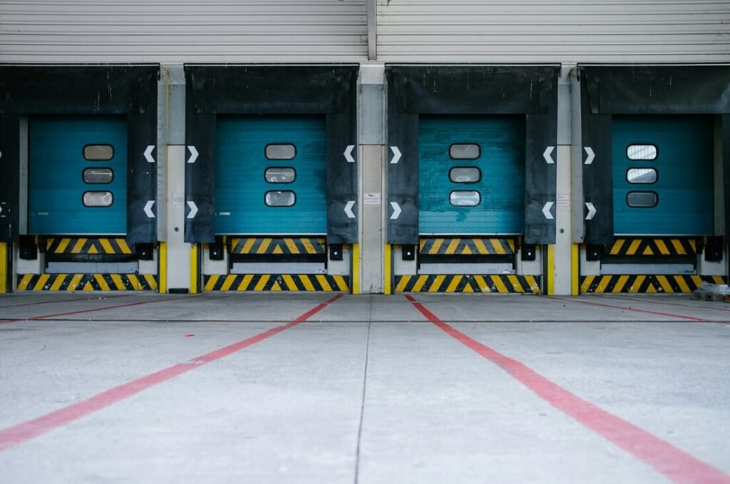 Closeup photo of parking lot