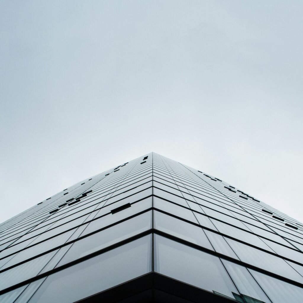 Worms eye view of a building photo during daytime