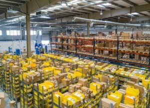 Yellow and white plastic box lot